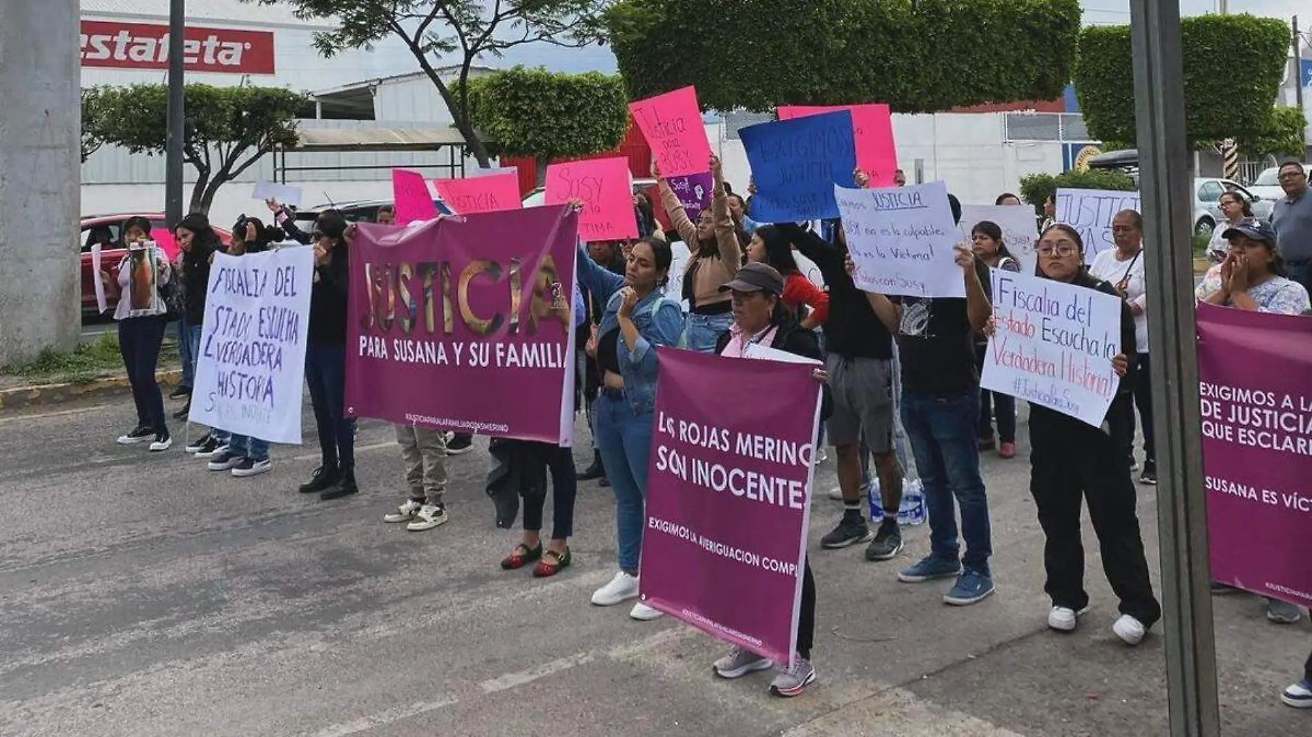 Susana detencion protesta familiares delito